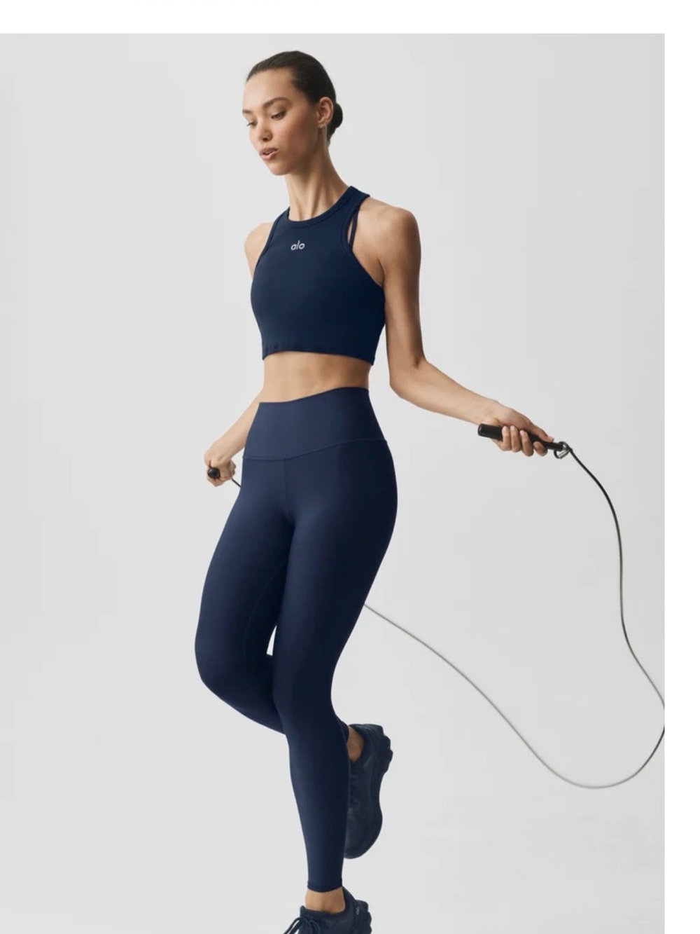 ALO Yoga Navy High-Rise Leggings
